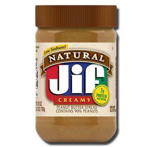 Jif Natural Creamy Peanut Butter 90% Peanuts 454g