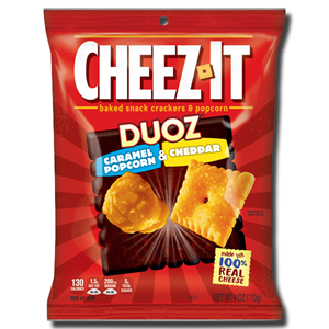 Cheez-It Duoz Caramel Popcorn & Cheddar Crackers 113g