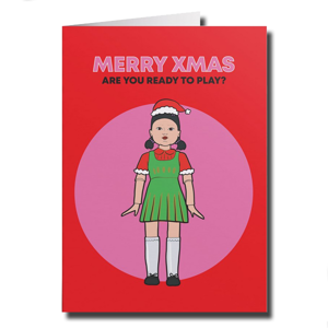 Studio Soph Squid Doll Game Christmas Card