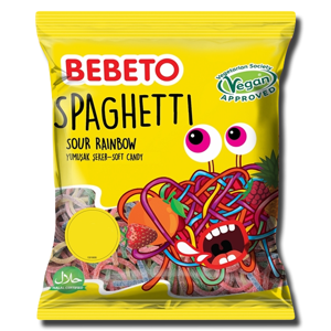 Bebeto Spaghetti Sour Rainbow Soft Candy 70g Bebeto Spaghetti Sour Rainbow Soft Candy 70g