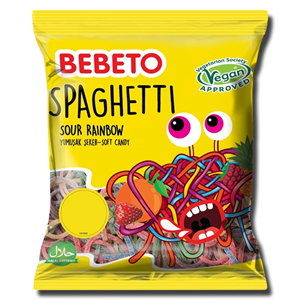 Bebeto Spaghetti Sour Rainbow Soft Candy 70g