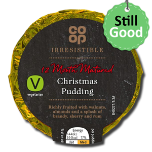 Coop 12 Month Matured Rich Christmas Pudding 400g [BB: 30/04/2022]