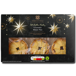 Coop Luxury Mince Pies 6 340g Coop Luxury Mince Pies 6 340g