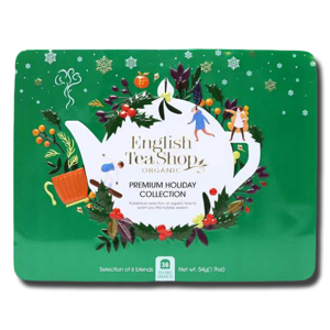 English Tea Shop Organic Holiday Collection Green Tin 36's Bags 54g English Tea Shop Organic Holiday Collection Green Tin 36's Bags 54g