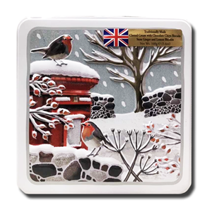 Grandma Wild's British Biscuits Winter Bird Houses Tin 100g