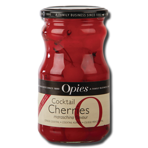 Opies Red Marachino Cocktail Cherries with Stem 225g