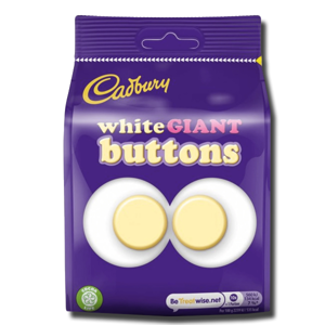 Cadbury White Giant Buttons 95g Cadbury White Giant Buttons 95g