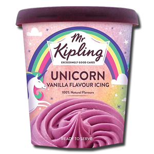 Mr. Kipling Icing Unicorn Vanilla Pink Flavour 400g Mr. Kipling Icing Unicorn Vanilla Pink Flavour 400g