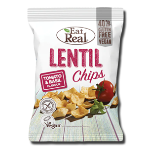 Eat Real Lentil Chips Tomato & Basil 40g