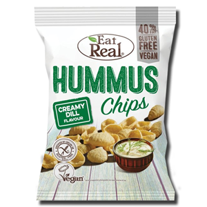 Eat Real Hummus Creamy Dill Chips 135g