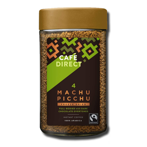 Cafe Direct Machu Picchu 100% Arabica With Dark Chocolate Overtones 100g Cafe Direct Machu Picchu 100% Arabica With Dark Chocolate Overtones 100g