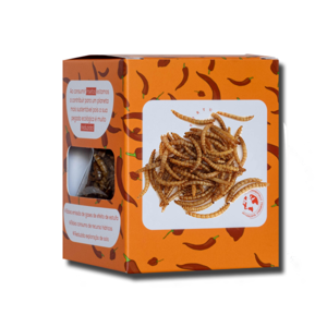 Portugal Bugs Tasty Mealworms Cayenne Pepper 15g Portugal Bugs Tasty Mealworms Cayenne Pepper 15g