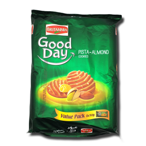 Britannia Good Day Pistachio & Almond Biscuits 8' 720g Britannia Good Day Pistachio & Almond Biscuits 8' 720g