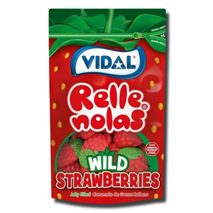 Vidal Rele Nollas Wild Strawberry Filled Jelly 180g
