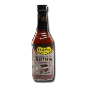 La Anita Hot Sauce Chipotle Habanero Pepper 120ml