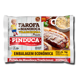 Pinduca Farofa de Mandioca Tradicional 1Kg