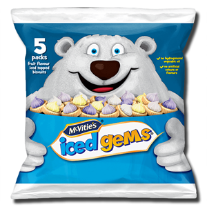 McVitie's Iced Gems Biscuits 6 Packs 138g