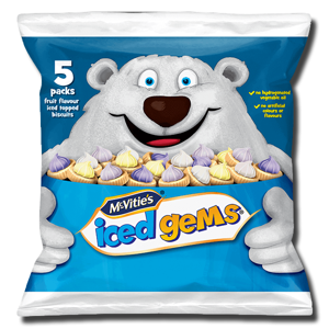 McVitie's Iced Gems Biscuits 6 Packs 138g McVitie's Iced Gems Biscuits 6 Packs 138g