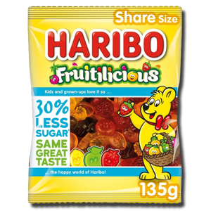 Haribo Fruitilicious 135g Haribo Fruitilicious 135g