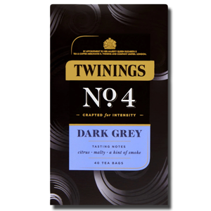Twinings Nº 4 Dark Grey Tea 40 Bags 80g Twinings Nº 4 Dark Grey Tea 40 Bags 80g