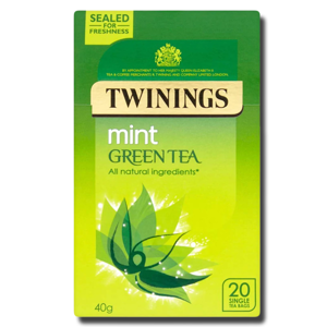 Twinings Green tea Mint 20 Bags 40g Twinings Green tea Mint 20 Bags 40g
