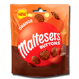 Maltesers Buttons Orange Chocolate Bag 102g Maltesers Buttons Orange Chocolate Bag 102g