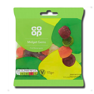 Coop Fruit Flavour Mixed Gems 175g