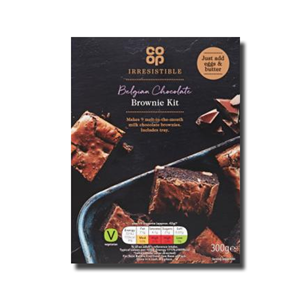 Coop Irresistible Belgian Chocolate Brownie Kit 300g