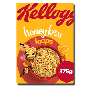 Kellogg's Honey Loops Cereal 375g Kellogg's Honey Loops Cereal 375g
