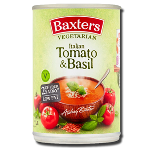 Baxters Vegetarian Italian and Tomato with Basil Soup 400g
