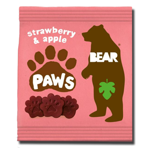 Bear Paws Baked Chewy Fruit Strawberry, Apple & Apple 5x20g Bear Paws Baked Chewy Fruit Strawberry, Apple & Apple 5x20g