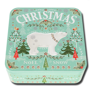 Farmhouse Biscuits Toffee Christmas Polar Bear Tin 250g Farmhouse Biscuits Toffee Christmas Polar Bear Tin 250g