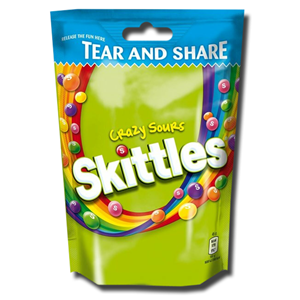 Skittles Crazy Sours Bag 152g | Glood