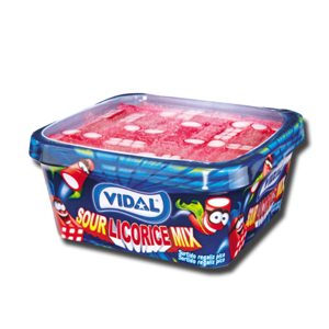 Vidal Sour Licorice Mix Box 200g Vidal Sour Licorice Mix Box 200g