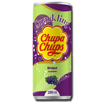 Chupa Chups Sparkling Soda Grape Flavour 250ml