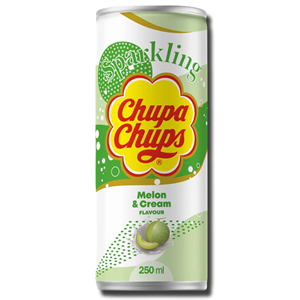 Chupa Chups Sparkling Soda Melon & Cream Flavour 250ml