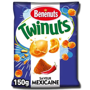 Benenuts Twinuts Crunchy Coated Peanuts Mexican 150g Benenuts Twinuts Crunchy Coated Peanuts Mexican 150g
