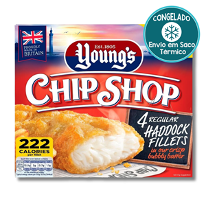 Young's Chip Shop Haddock Fillets Battered 4's 400g