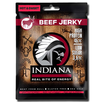 Indiana Beef Jerky Hot & Sweet 25g