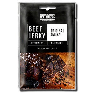The Meat Makers Beef Jerky Original Smoky 25g The Meat Makers Beef Jerky Original Smoky 25g