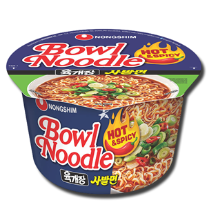 Nongshim Big Bowl Hot & Spicy Noodle Soup 100g