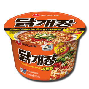 Nongshim Big Bowl Spicy Chicken Noodle Soup 100g Nongshim Big Bowl Spicy Chicken Noodle Soup 100g