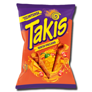 Takis Tortilla Rolls Cheese - Queso Volcano - Beginners Hot 140g Takis Tortilla Rolls Cheese - Queso Volcano - Beginners Hot 140g