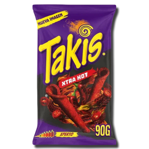 Takis Xtra Hot Tortilla Rolls Lime Caienn Hot Level - Xperto 90g Takis Xtra Hot Tortilla Rolls Lime Caienn Hot Level - Xperto 90g
