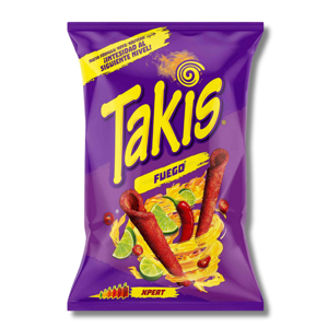 Takis Hot Tortilla Rolls Chile Lima Hot Level - Maestro 140g Takis Hot Tortilla Rolls Chile Lima Hot Level - Maestro 140g