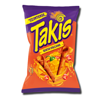 Takis Tortilla Rolls Cheese - Queso Volcano - Beginners Hot 90g