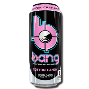 Bang Energy Drink Cotton Candy Creatine Zero Calories 473ml Bang Energy Drink Cotton Candy Creatine Zero Calories 473ml