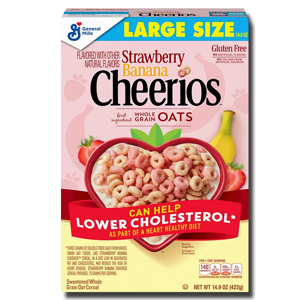 General Mills Strawberry Banana Cheerios 422g General Mills Strawberry Banana Cheerios 422g