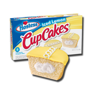 Hostess Cup Cakes Iced Lemon Unit 45g Hostess Cup Cakes Iced Lemon Unit 45g