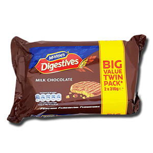 McVitie's Milk Chocolate Digestives Biscuits Twin Pack 2x 316g